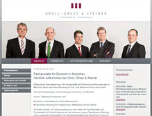 Tablet Screenshot of groll-gross-steiner.de